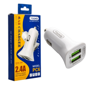 شارژر فندکی 24w یوکی مدل PC6