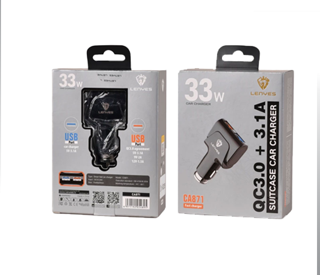 شارژر فندکی 33W لنیس مدل CA871
