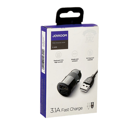 شارژر فندکی 3.1A جویروم میکرو مدل c-a06