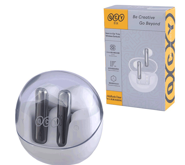 هندزفری بلوتوثی QCY مدل AilyBuds clear