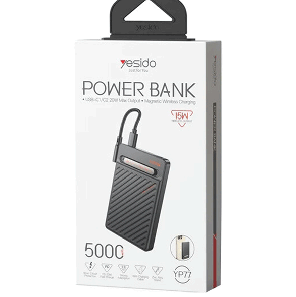 پاوربانک 5000 یسیدو مدل YESIDO YP77